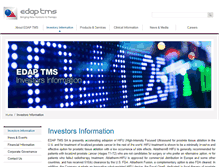 Tablet Screenshot of investor.edap-tms.com